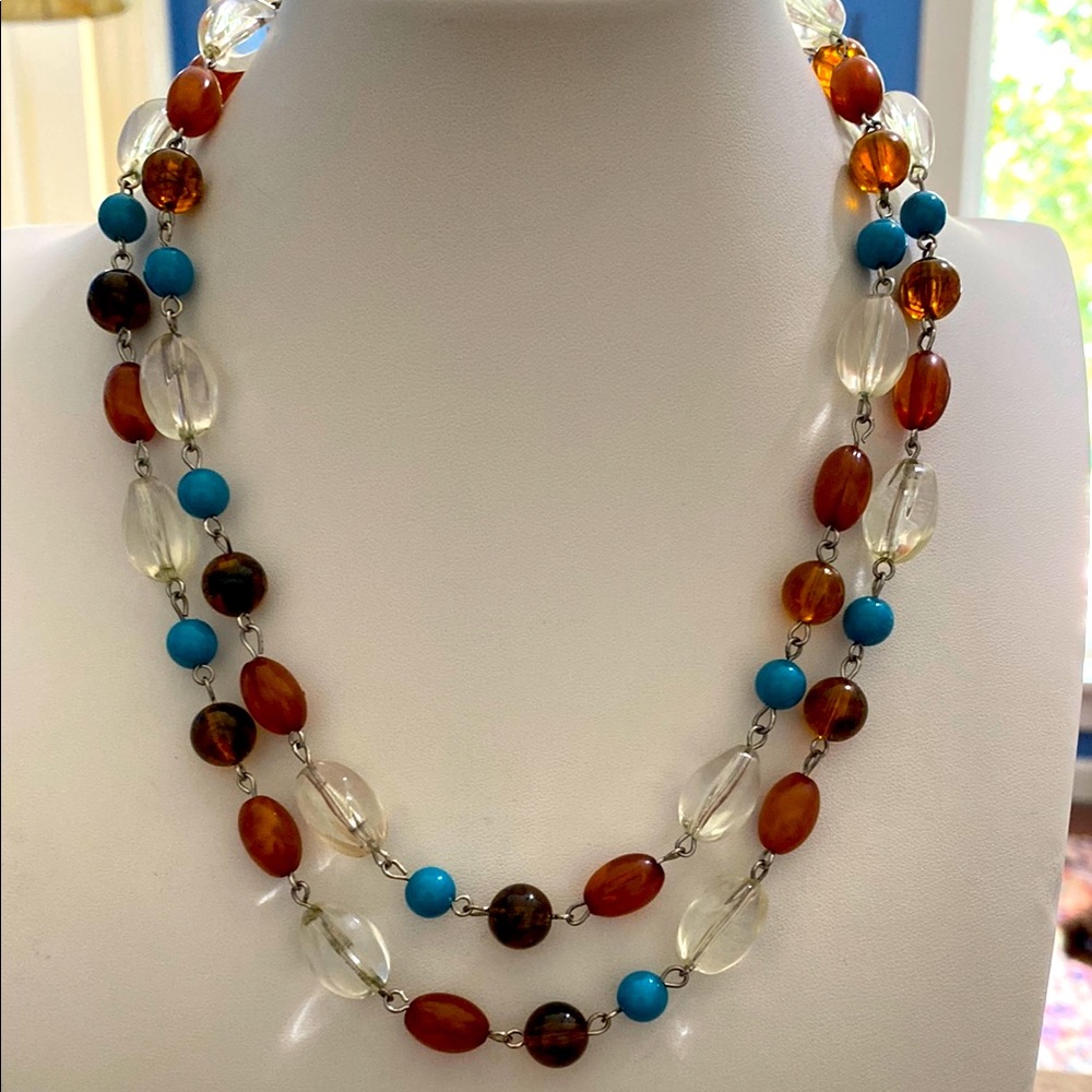 10/$0 Multicolor Lucite Beaded Necklace